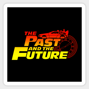 80's Cool Sci-fi Time Travel Racing Movie Mashup Sticker